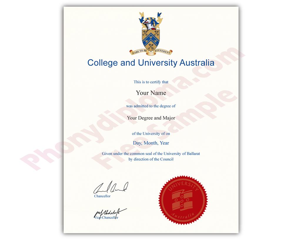 Buy Fake Diploma and Degree from Australian University Within Fake Diploma Certificate Template