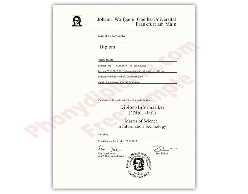 Buy Fake Diplomas and Transcripts from Germany