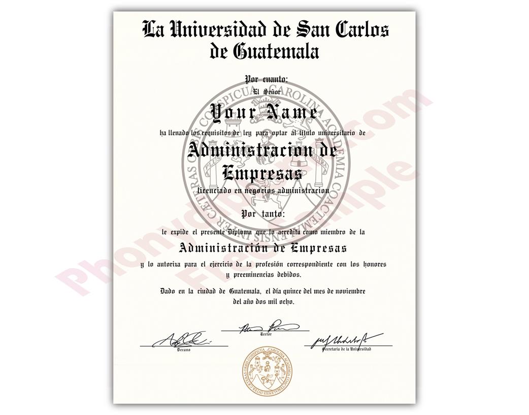 Buy Fake Diplomas and Transcripts from Guatemala