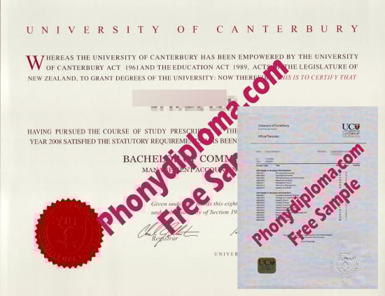 Fake Diploma and Transcripts from New Zealand School