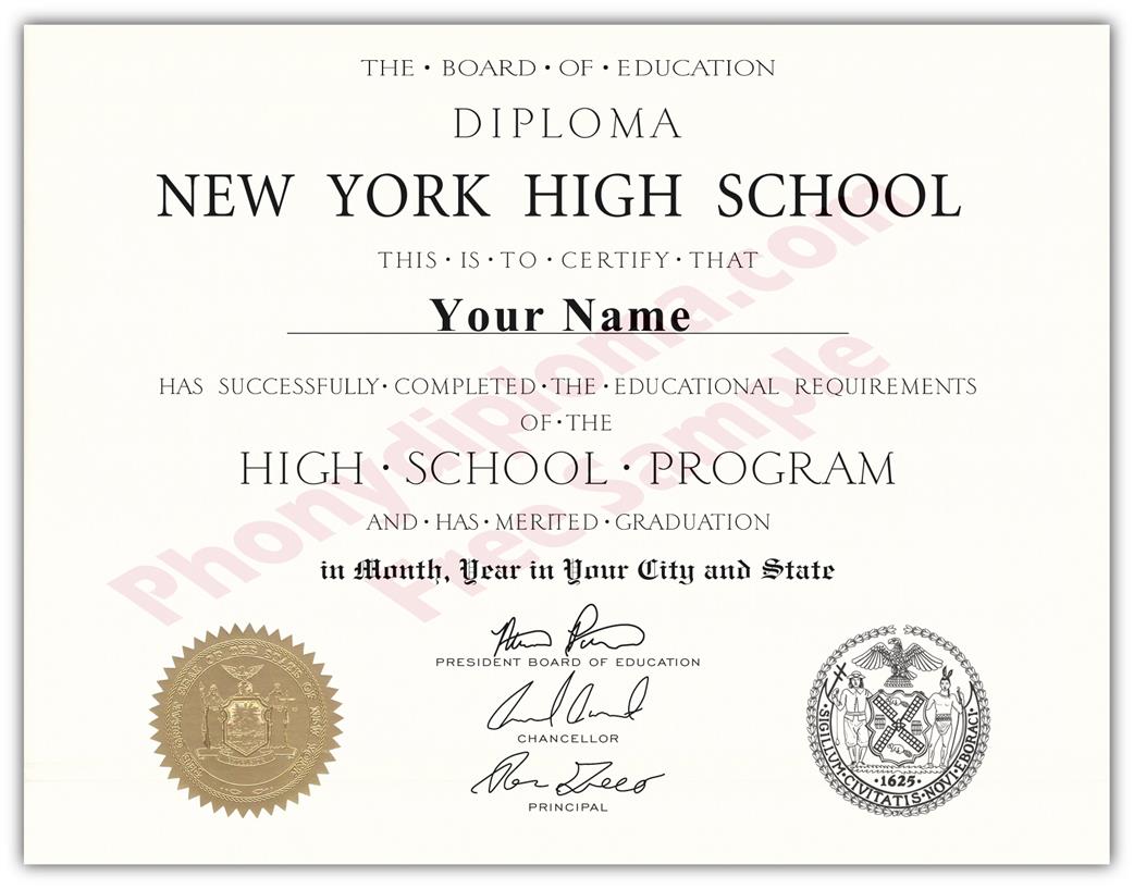 High School Fake Diplomas, Fake High School Degrees And 
