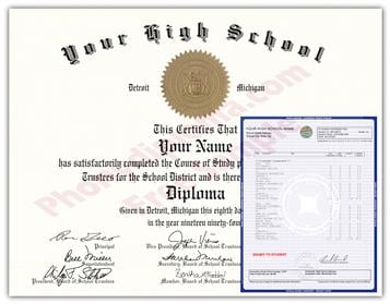 Fake High School Diplomas & Transcripts