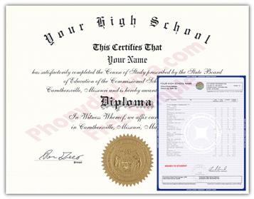 Fake High School Diplomas & Transcripts
