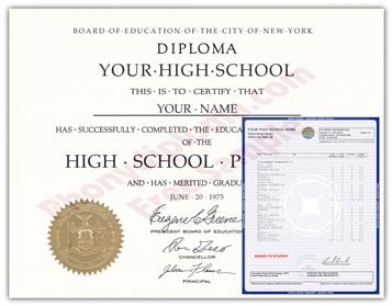 Fake High School Diplomas & Transcripts