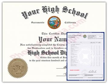 Fake High School Diplomas & Transcripts