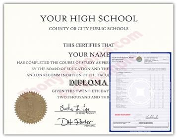 Fake High School Diplomas & Transcripts