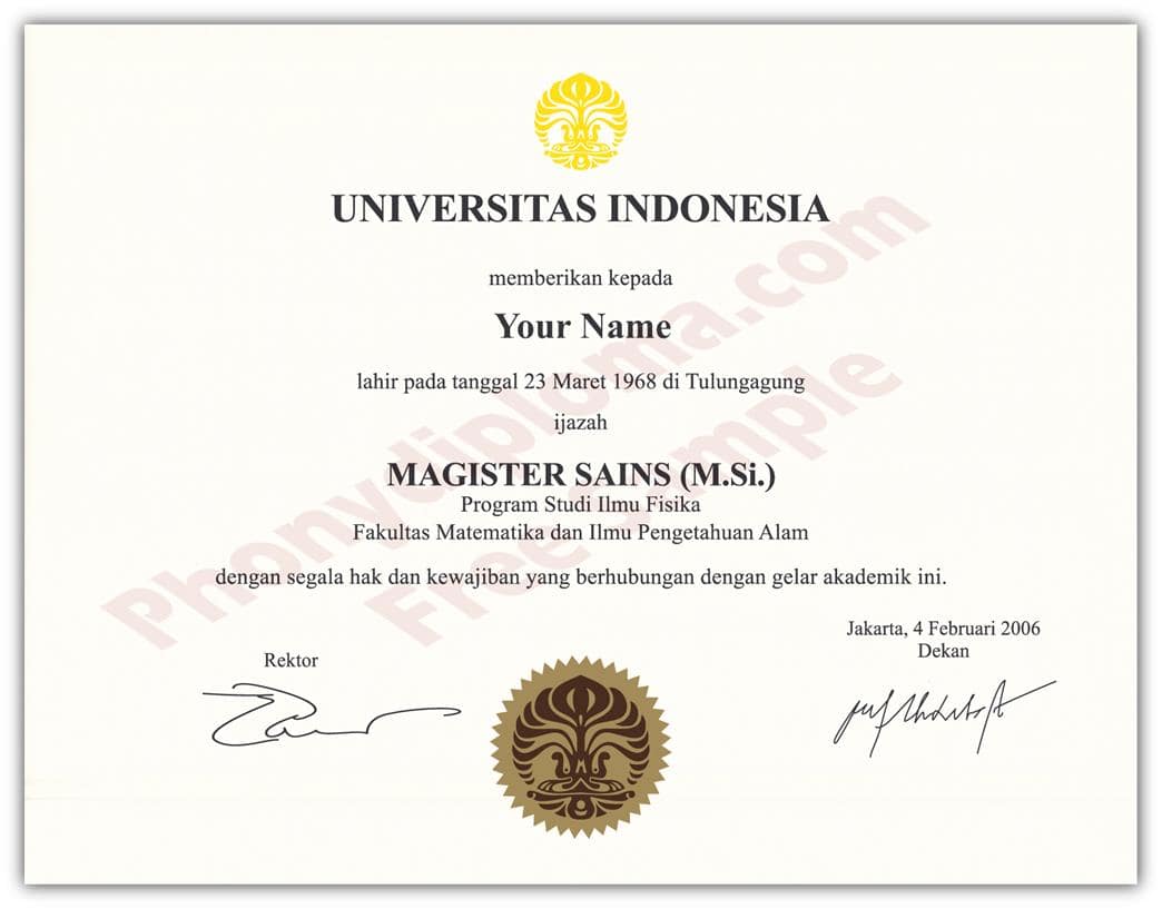 Fake Diploma from Malaysia University Malaysia D