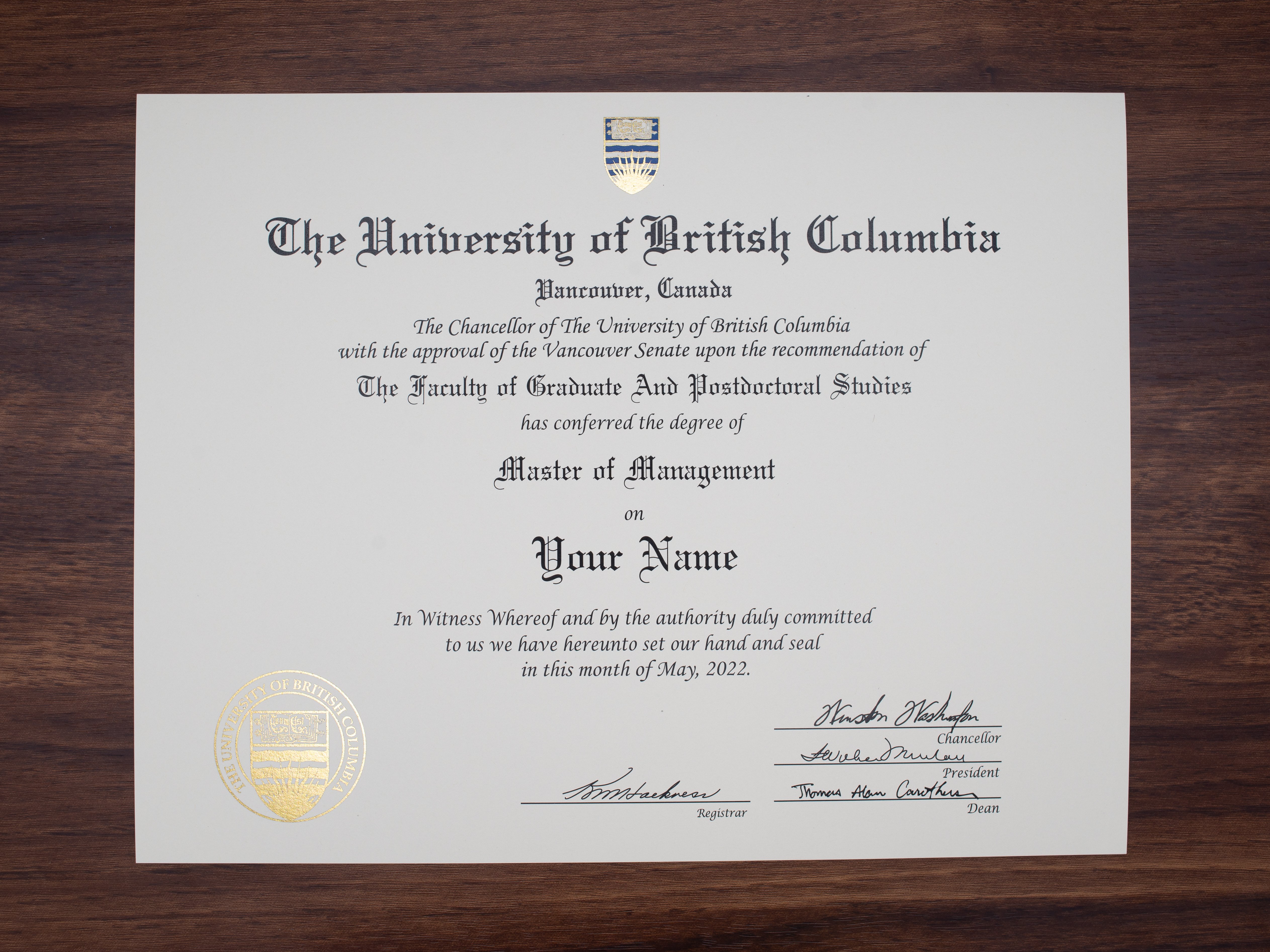 Fake Diploma from Canada University