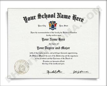 Fake USA College or University Diploma - General Stock Designs