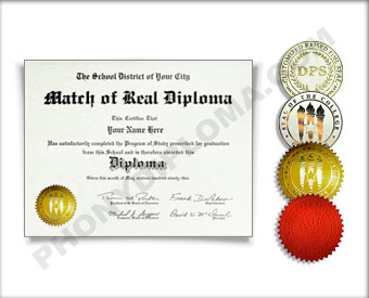 Fake International Actual Match Diplomas