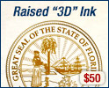 Raised 3D Gold + $50