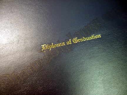 Fake Diploma Padded Folder