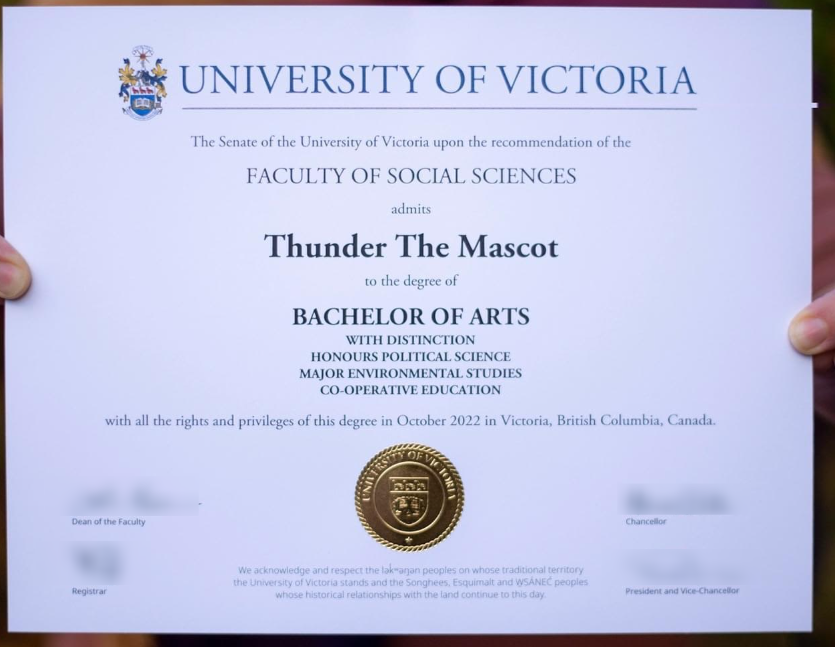 Canada sample document