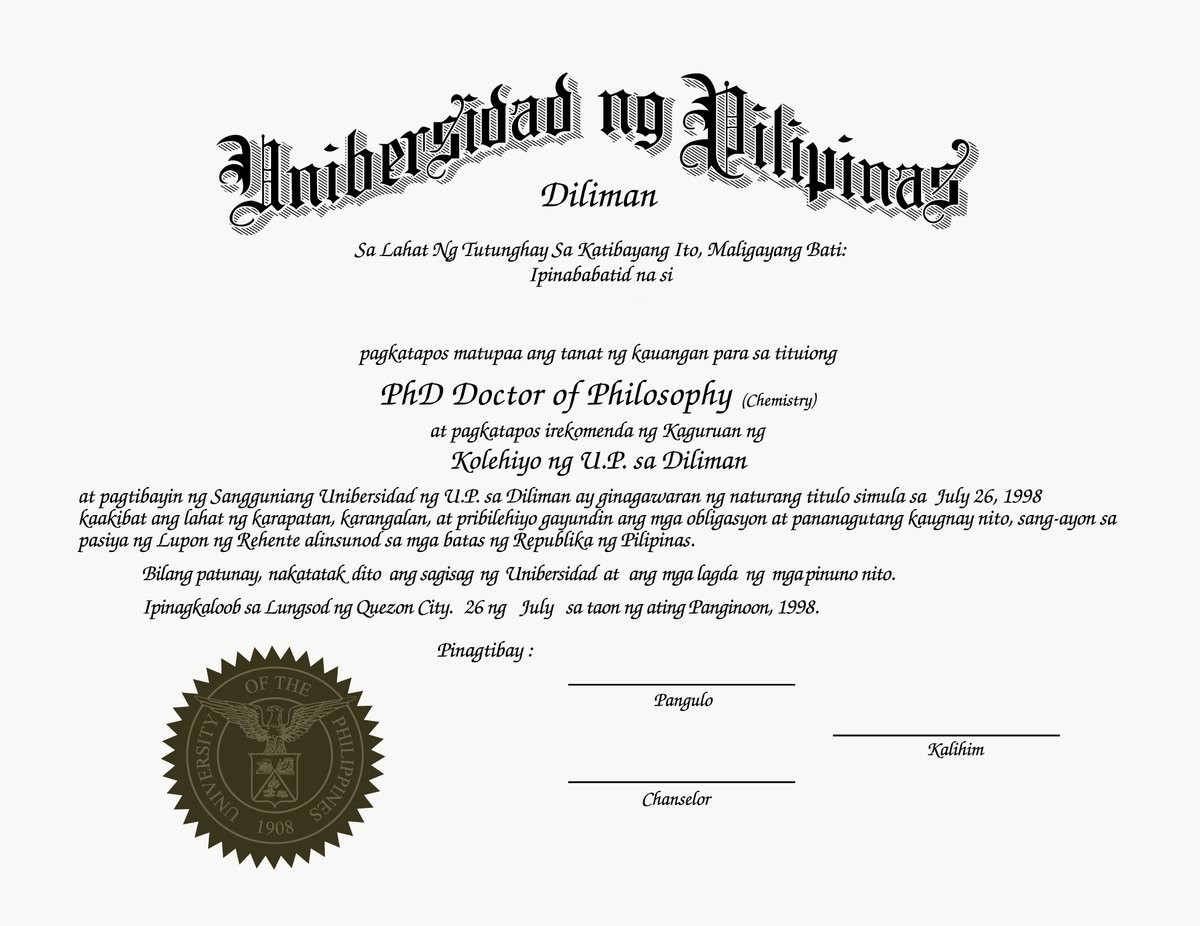 Philippines sample document