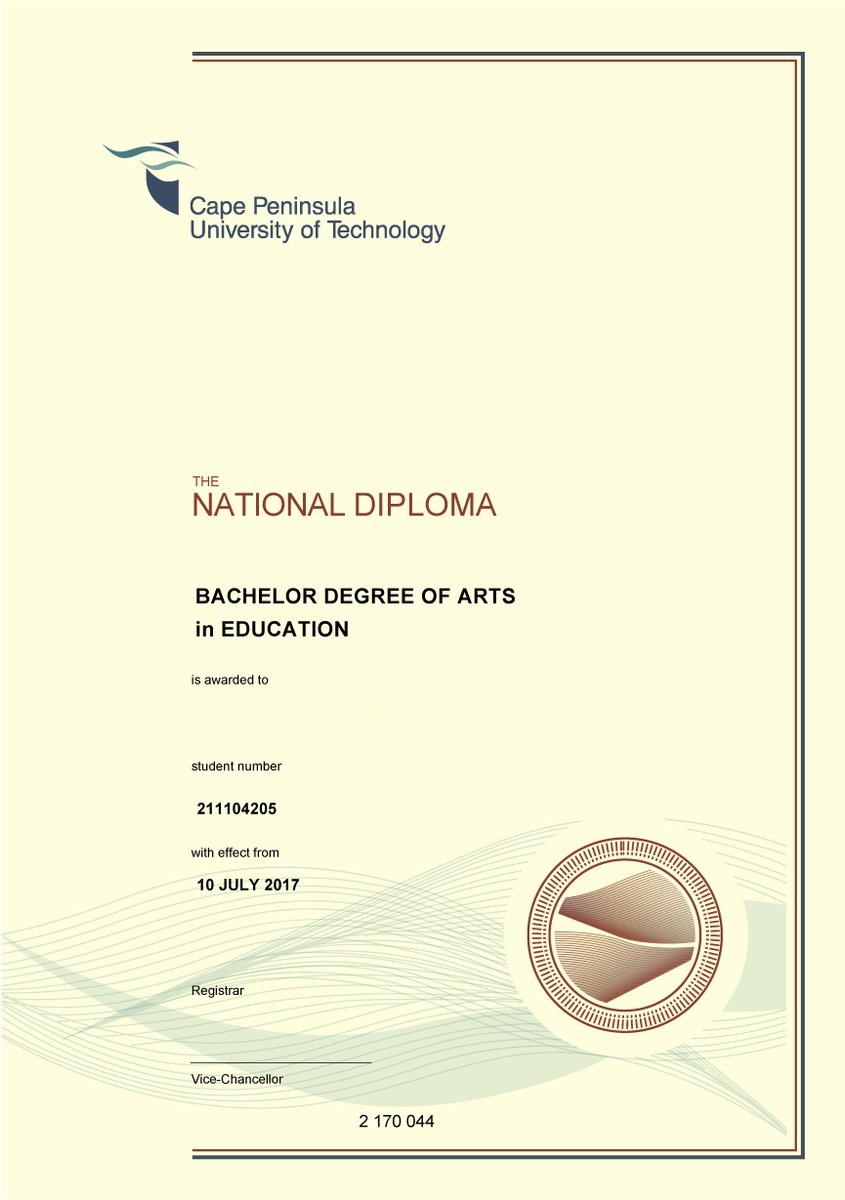 South Africa sample document