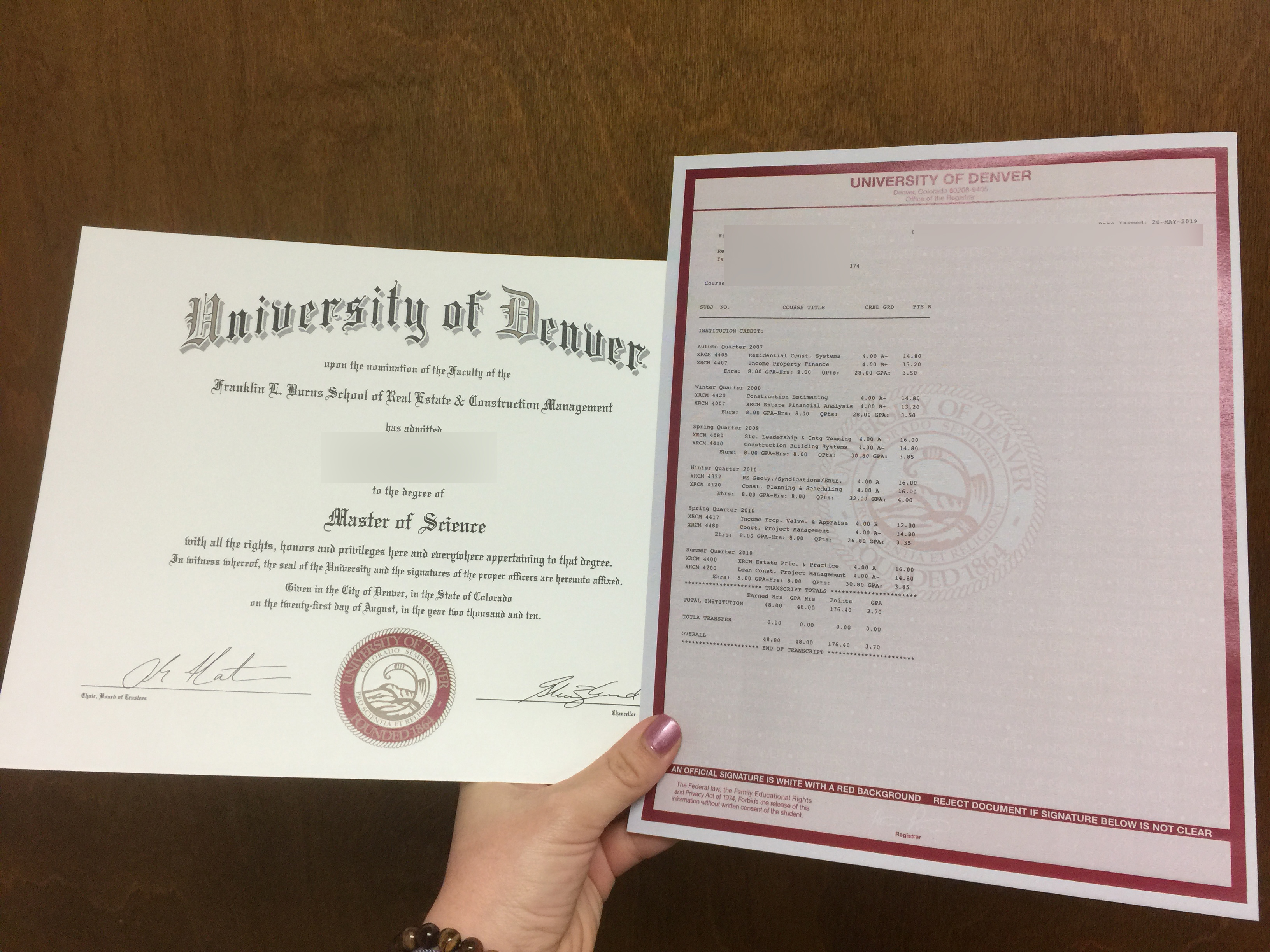 Diploma & Transcript Set