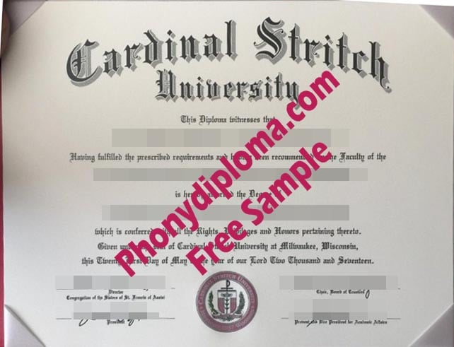 Cardinal Stritch University Wisconsin Free Sample From Phonydiploma · United States