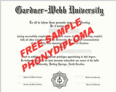 Gardner Webb University Free Sample From Phonydiploma · United States