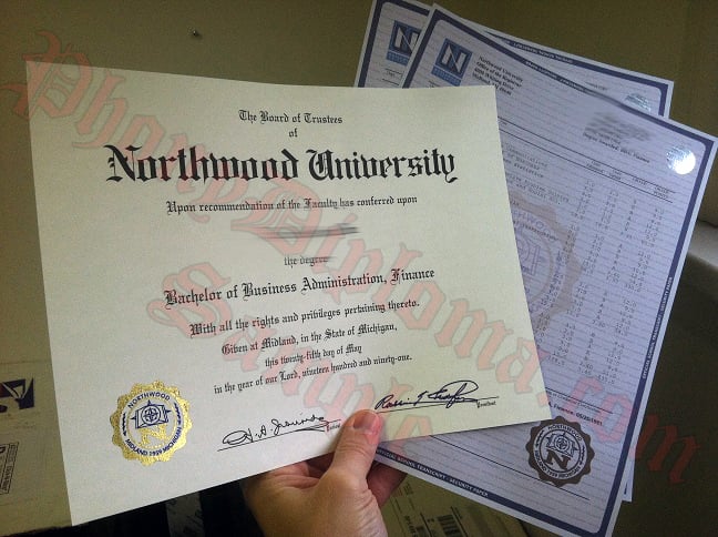 Northwood Diploma And Transcript Photo · United States