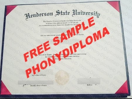Usa Arkansas Henderson State University Free Fake Diploma Sample · United States