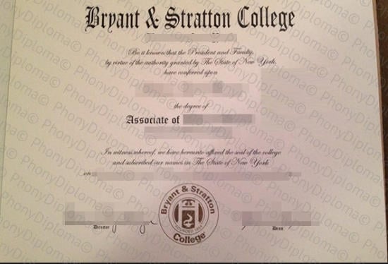 Usa Bryant Stratton College Free Sample From Phonydiploma · United States
