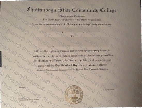 Usa Chattanooga State Community College Free Sample From Phonydiploma · United States