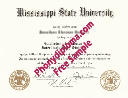 Usa Mississippi State University Free Sample From Phonydiploma · United States