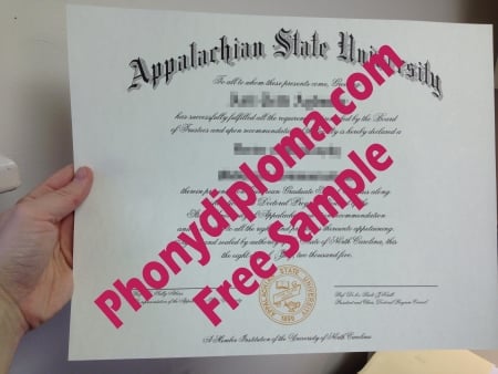 Usa North Carolina Appalachian State University Photo Free Sample From Phonydiploma · United States