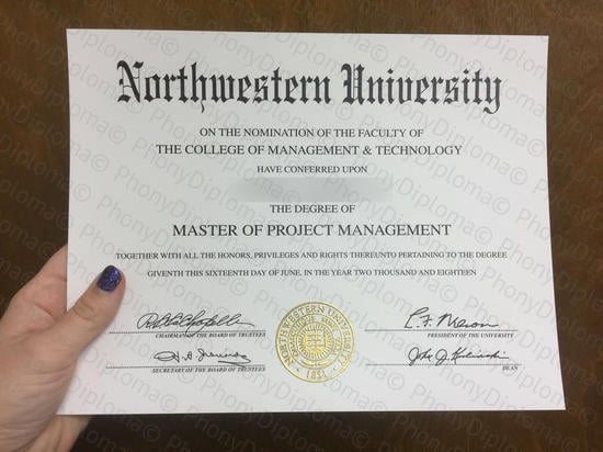 Usa Northwestern University Photo Free Sample From Phonydiploma · United States