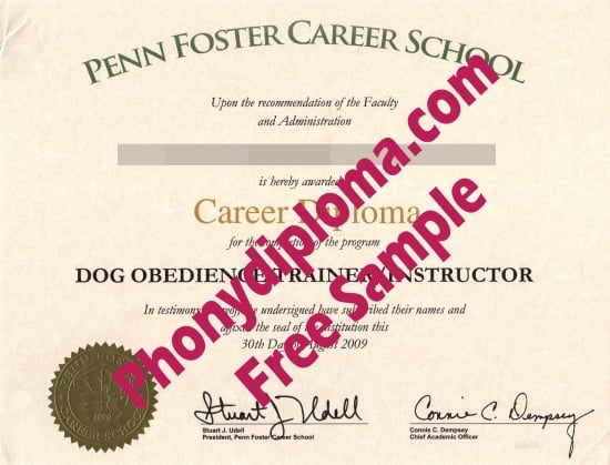 Usa Penn Foster Career School Free Sample From Phonydiploma · United States