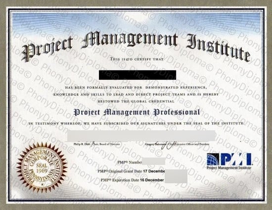 Usa Pennsylvania Project Management Institute Pmi Free Sample From Phonydiploma · United States