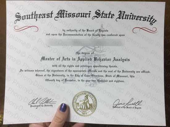 Usa Southwast Missouri State University Photo Free Sample From Phonydiploma · United States