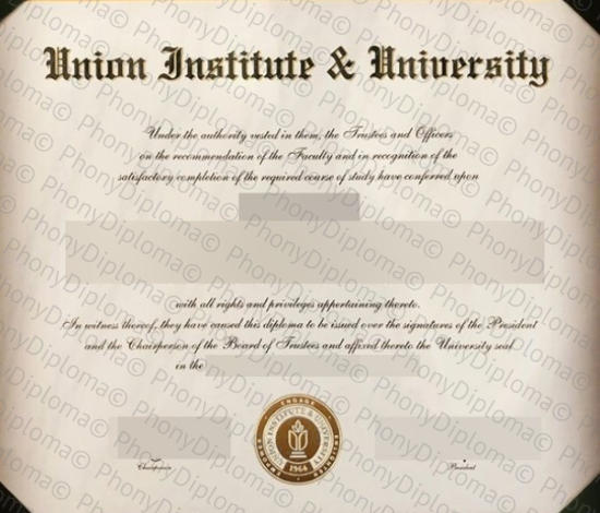 Usa Union Institute & University Free Sample From Phonydiploma · United States
