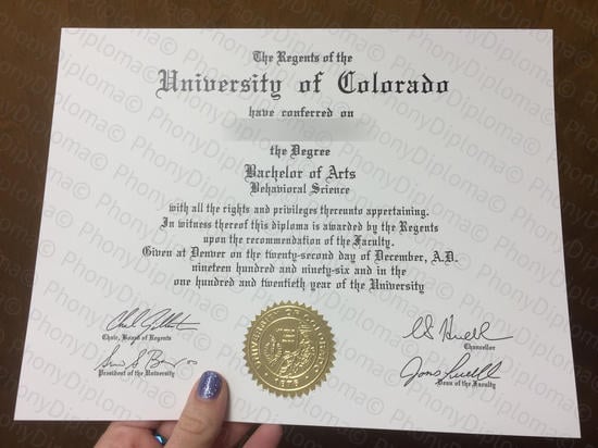 Usa University Of Colorado Photo Free Sample From Phonydiploma · United States