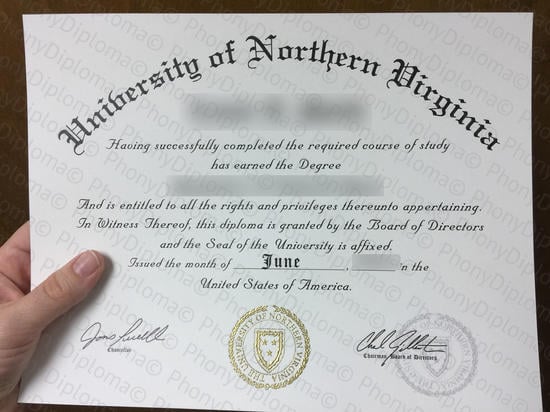 Usa University Of Northern Virginia Fake · United States