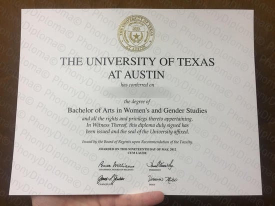 Usa University Of Texas Austin Photo Free Sample From Phonydiploma · United States