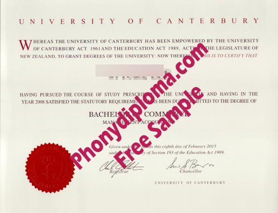 Fake Diploma from New Zealand University New Zealand