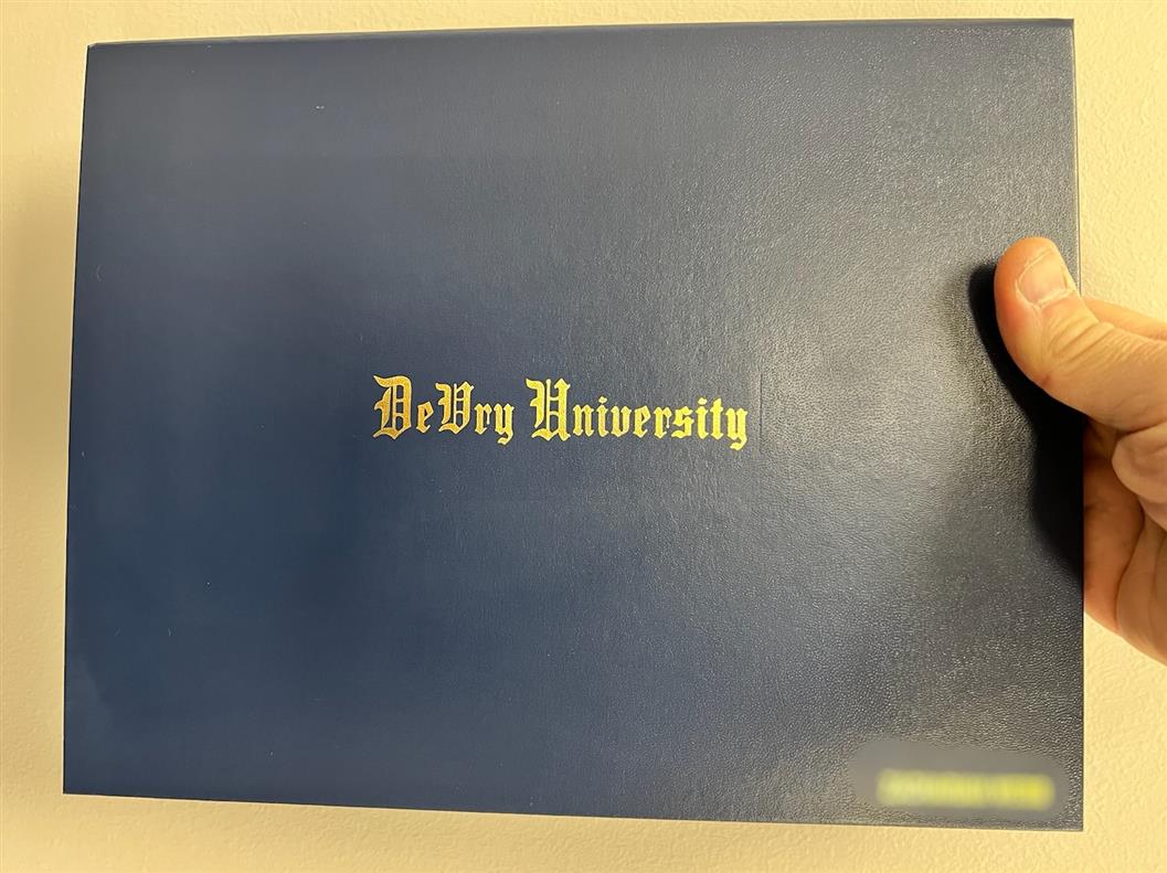 Custom diploma cover with school name or logo