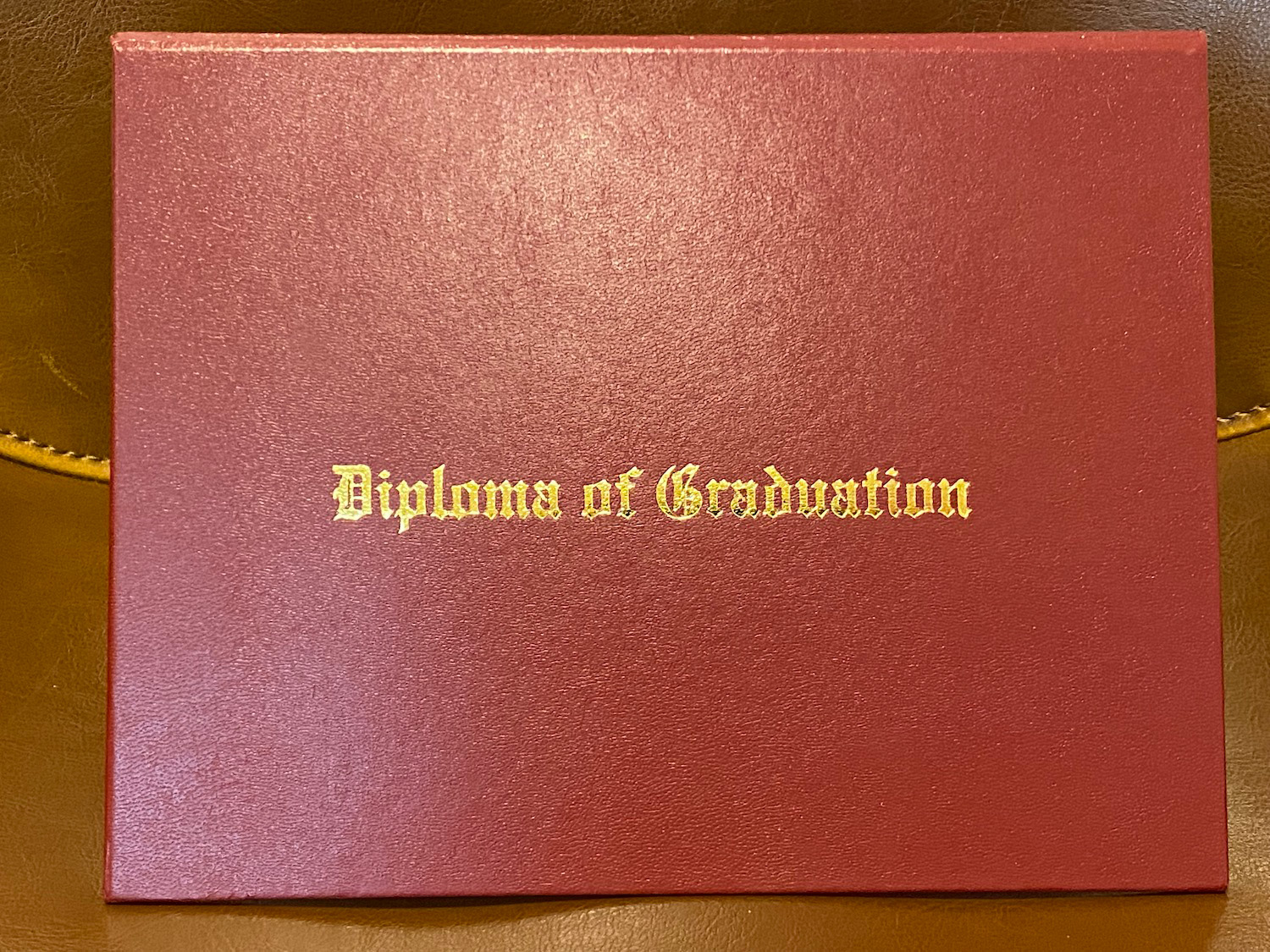 Imprinted Diploma of Graduation cover