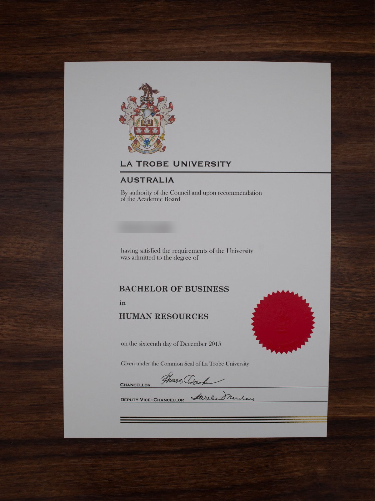 La Trobe University sample