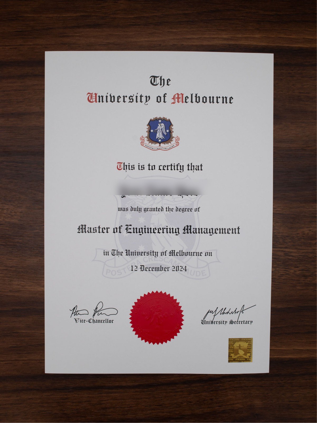 University of Melbourne sample