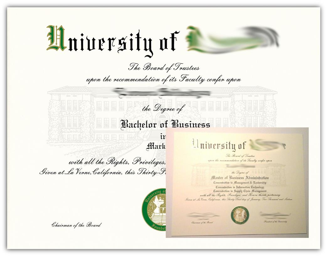 Custom diploma recreated from your scan