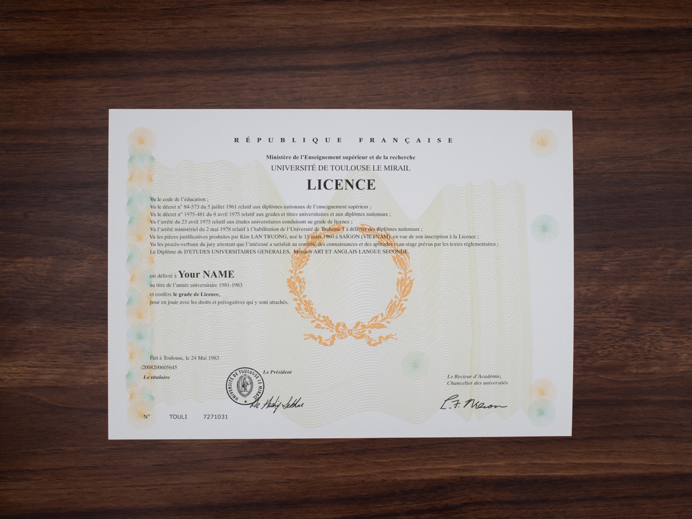 The University of Toulouse sample