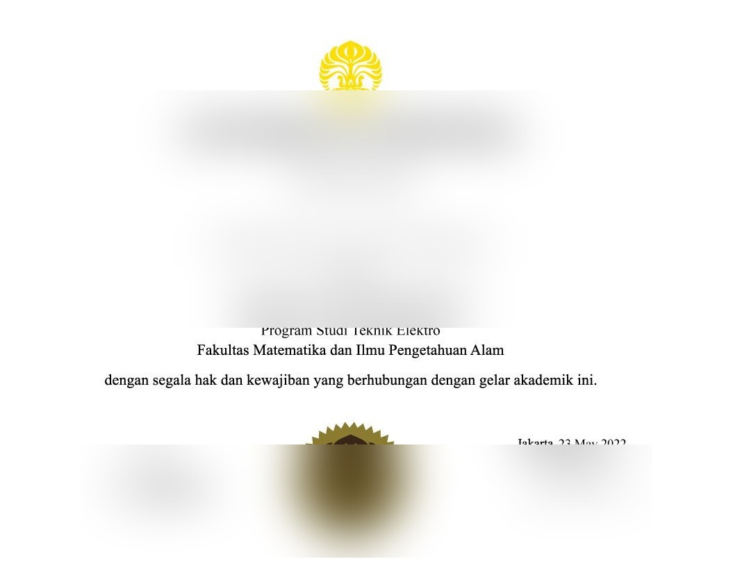 Contoh ijazah universitas Indonesia