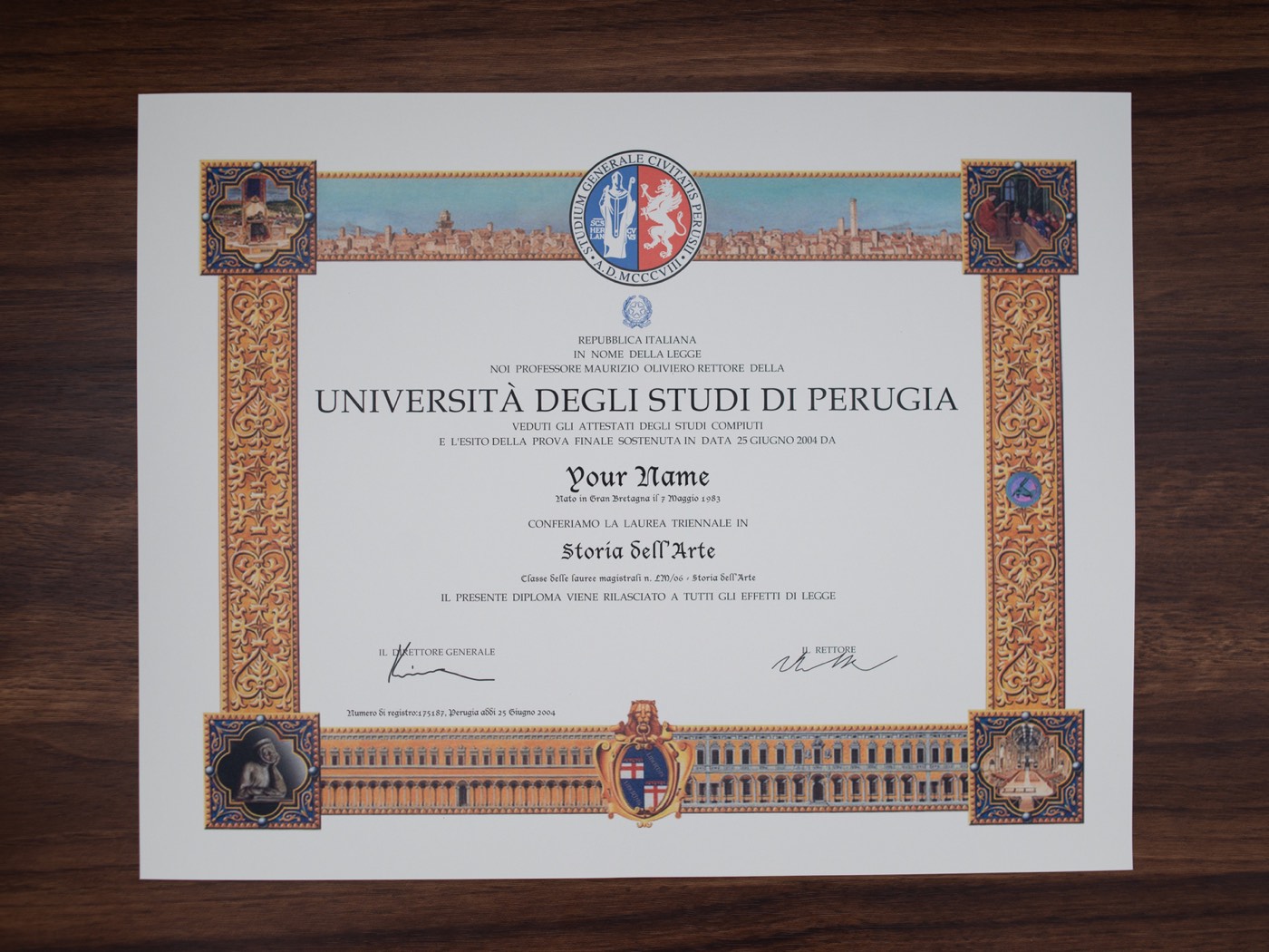 University of Perugia sample