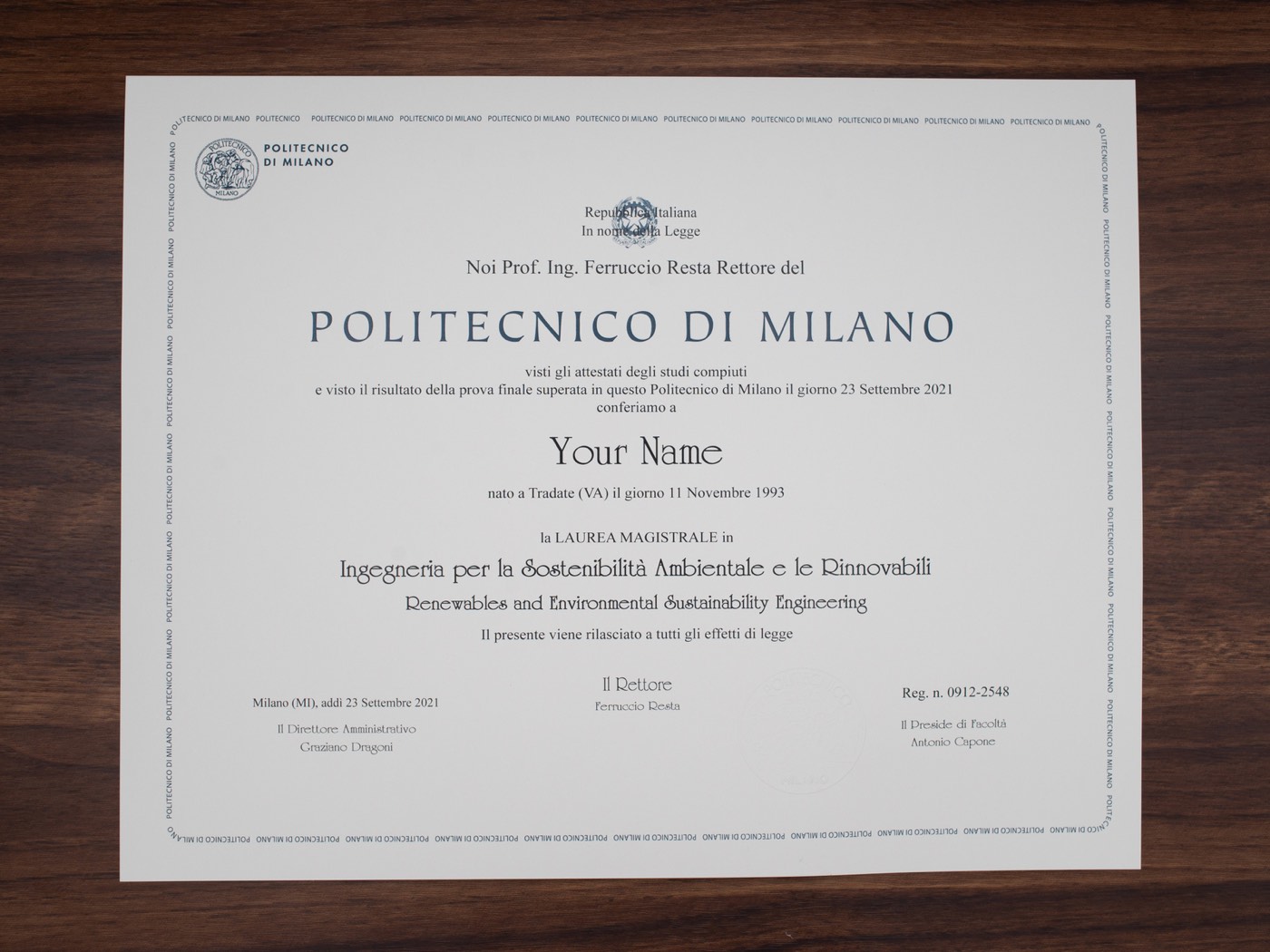 Politecnico di Milano sample