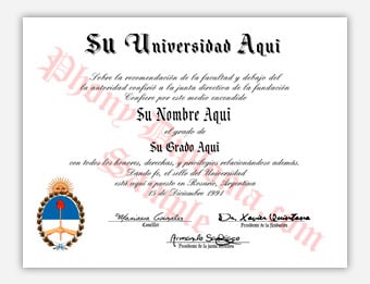 Diseño de diploma en español sample