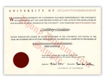 University of Canterbury — second design sample