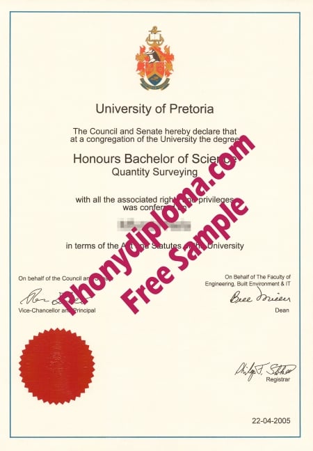 University of Pretoria sample