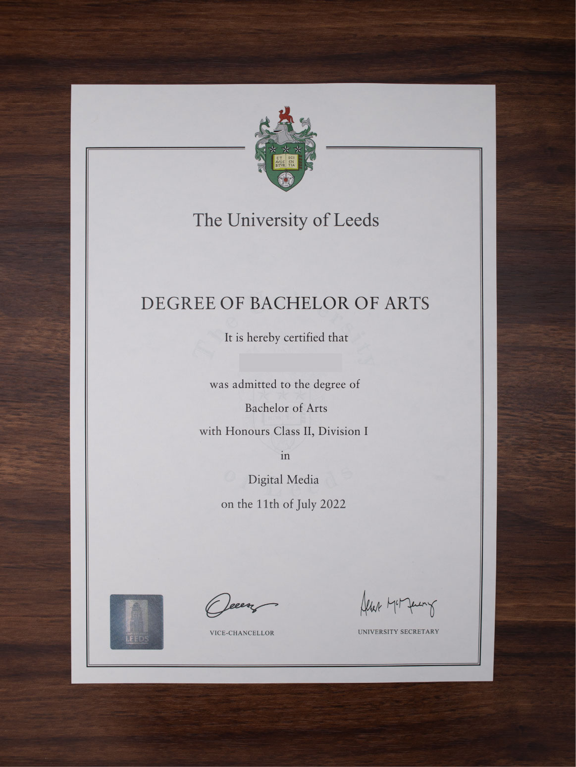 University of Leeds sample